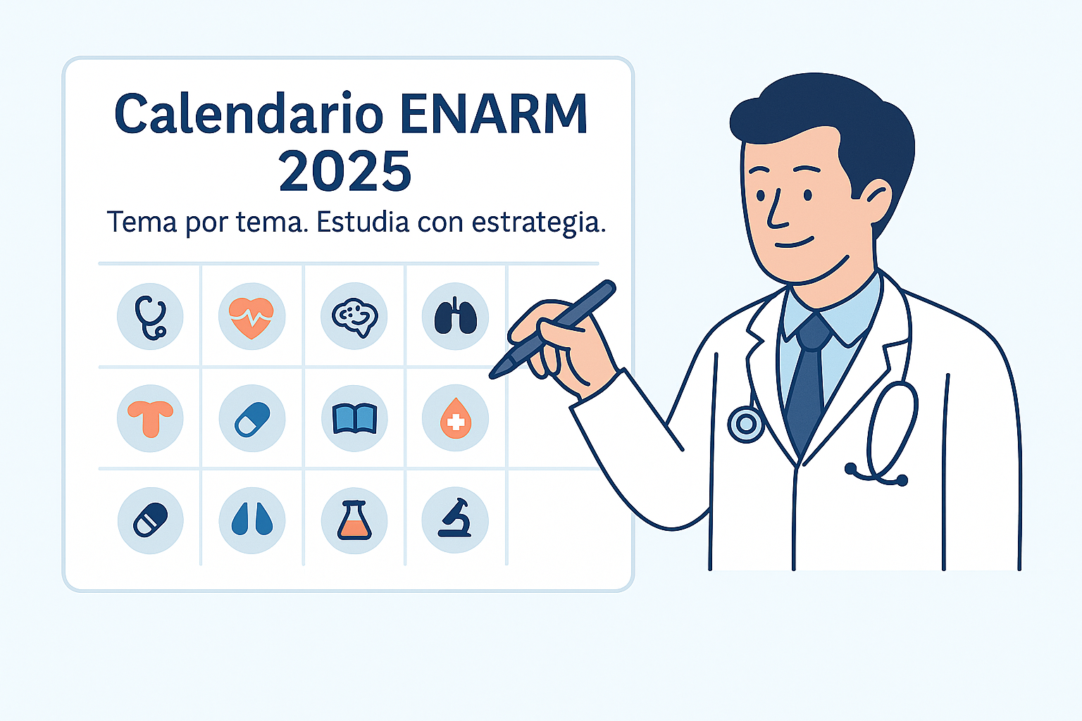 Portada calendario para el ENARM 